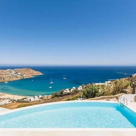 Villa Luxury With Stunning Views Above Kalo Livadi Mykonos Town