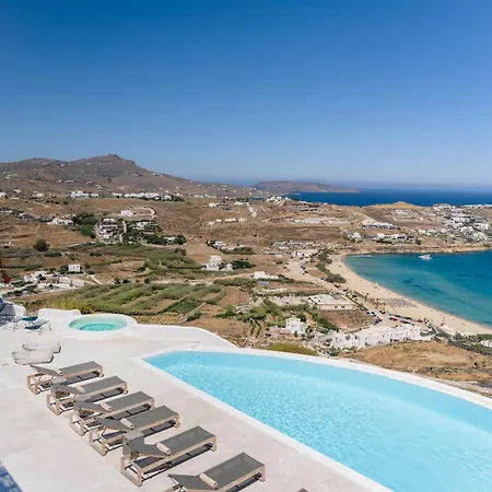 Luxury With Stunning Views Above Kalo Livadi Villa Mykonos Town