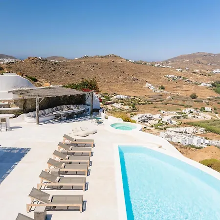 Vila Luxury With Stunning Views Above Kalo Livadi Ano Mera
